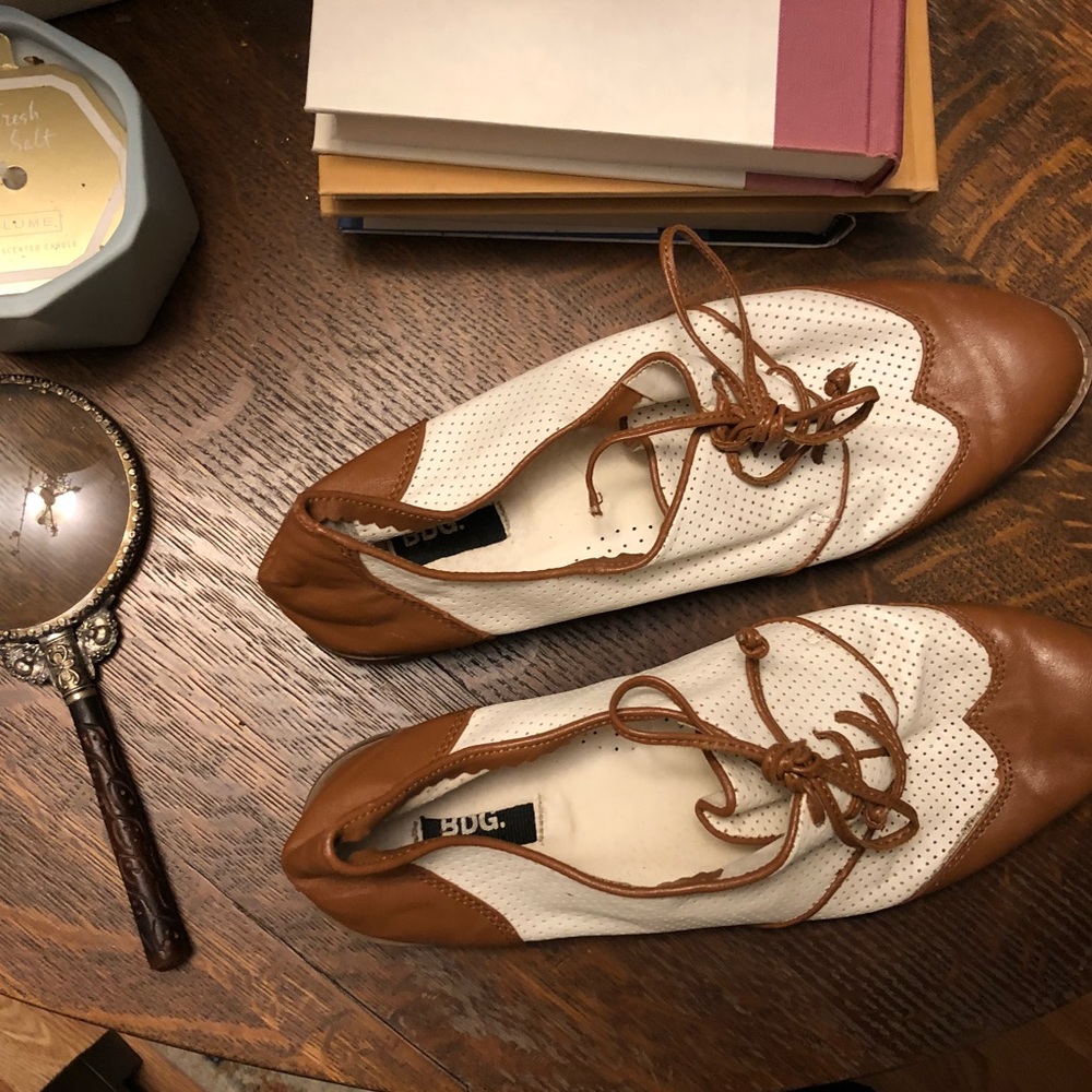 Leather Saddle Shoe Urban Outfitters